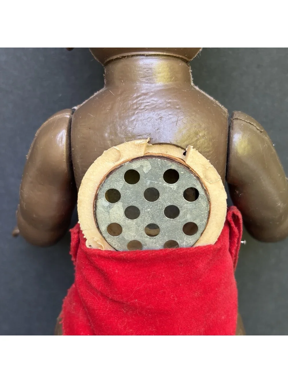 Vintage African American Plastic Girl Doll 11.5” VIDEO Noise Maker doesn't work